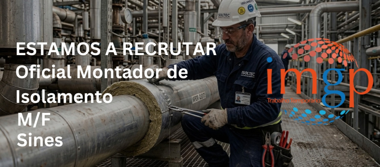 Oficial Montador de Isolamento (M/F) — Sines